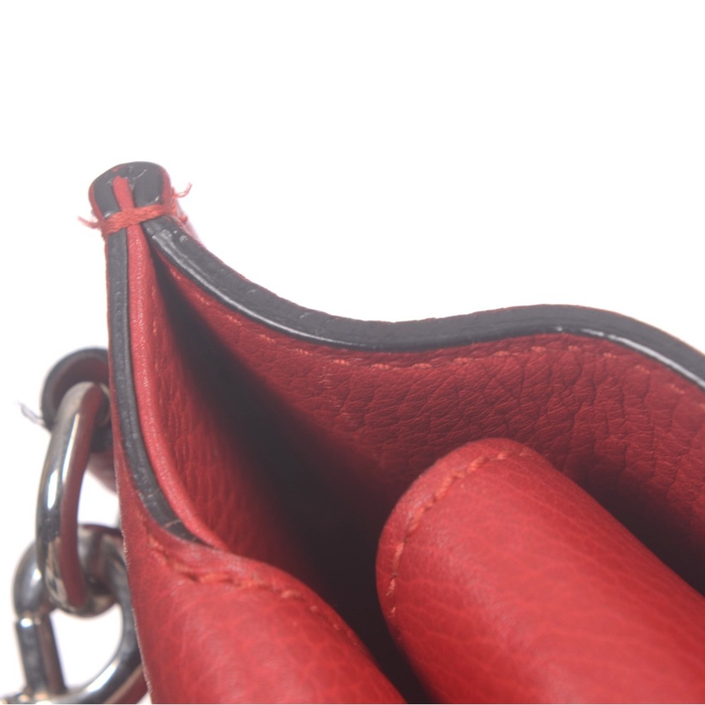 Gucci Red Bamboo Daily Top Handle Handbag Satchel - Picture 9 of 16